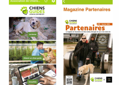 Square is a partner of the association Chiens Guides de Lyon (Guide Dog training)