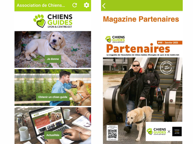 Square est partenaire de l’association Chiens Guides